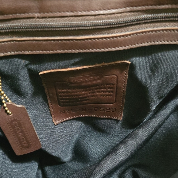 Coach LARGE Dark Brown Leather Backpack - Picture 9 of 11